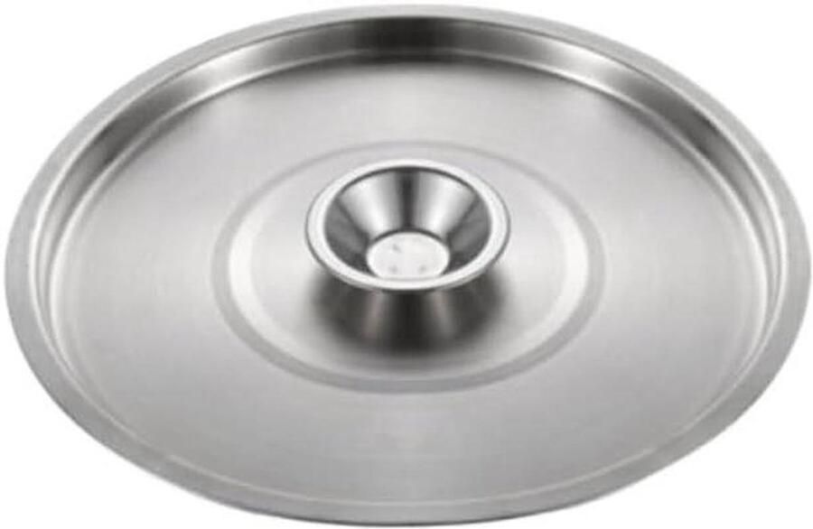 Glazen Pannendeksel Universeel Deksel Energiezuinig Koken Hittebestendig Handvat 22 cm Zilver