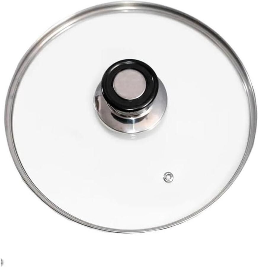 Glazen Pannendeksel Universeel Deksel Koken en Bakken Transparant Observatievenster 22 cm Transparant