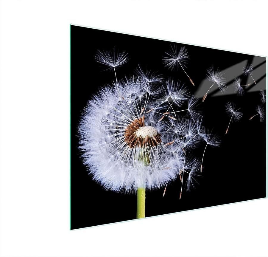 Glazen Plaat Kookplaat Afdekker Keuken Beschermen Gehard Glas 40 x 30 cm Bloemenprint