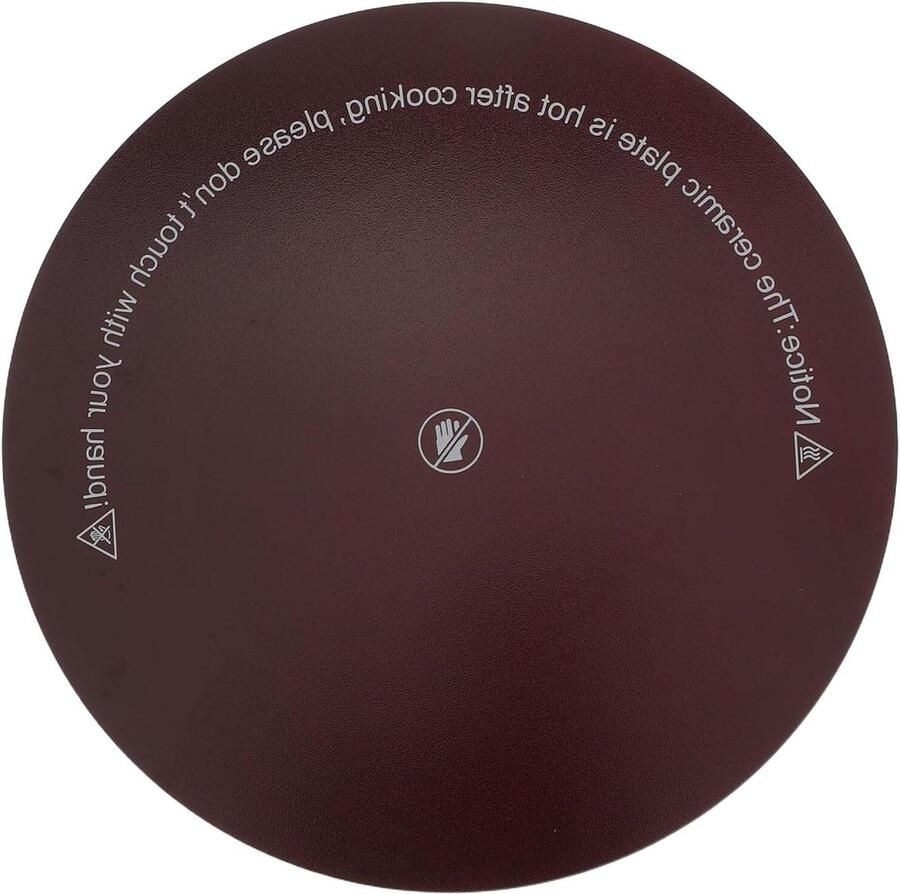 Glazen Plaat Reserveplaat Kookplaat Koken Vlekbestendig Glas 8x8 Inch Zwart