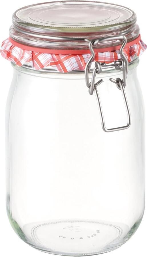 Glazen Pot Conserveren Pot Voedsel Bewaren Vacuüm Afsluiting 1000 ml Transparant