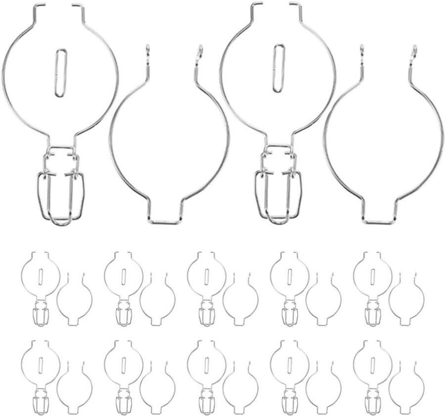 Glazen Pot Klemmen Pot Sluitingen Voedsel Bewaren Uniek Veermechanisme 12 Stuks Zilver