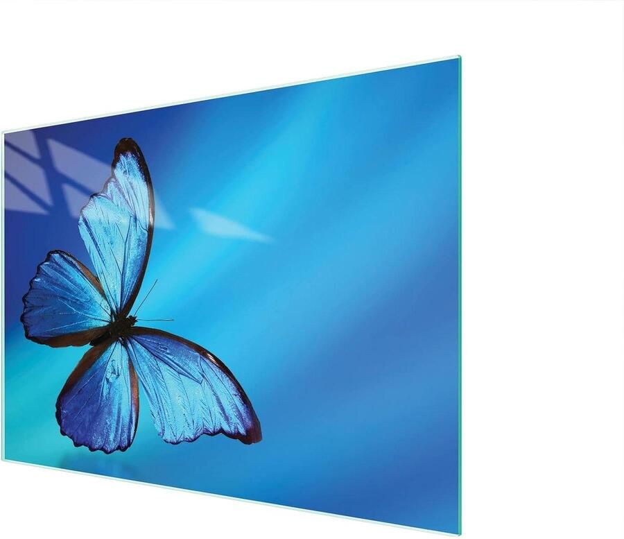 Glazen snijplank Kookplaat beschermer Keukenwerkblad beschermen Gehard glas 40x30 cm Wit