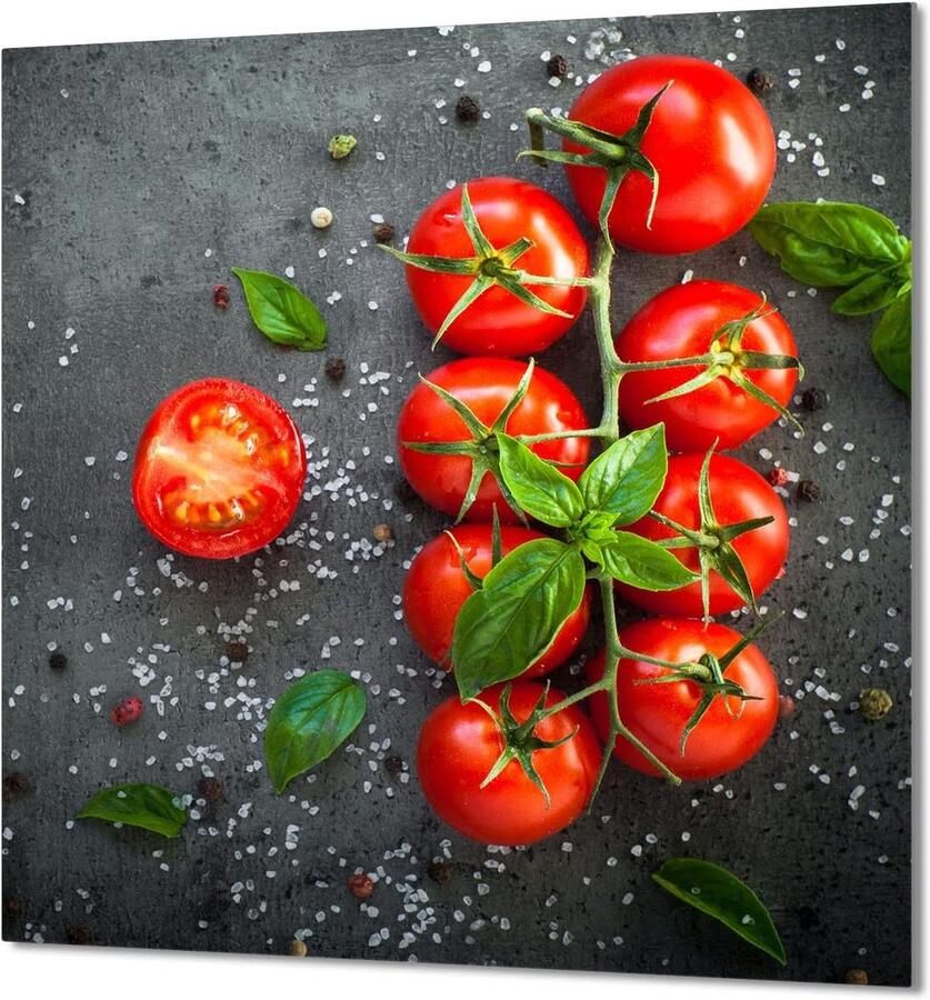 Glazen Spatbescherming Achterwand Keuken Koken Beschermen Gehard Glas 60x65 cm Rood