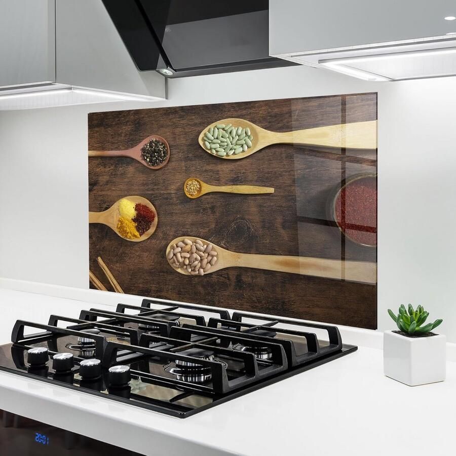 Glazen Spatscherm Keuken 50x70 cm Gehard Glas voor Achter Fornuis