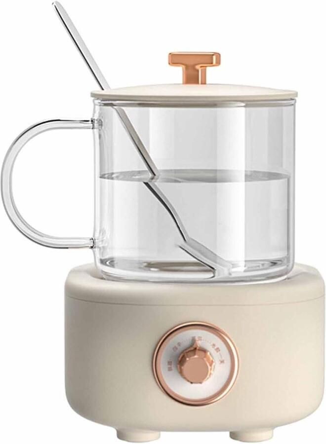 Glazen Theepot Waterkoker Melkkoker Warme Dranken Maken Constante Temperatuur 400 ml B