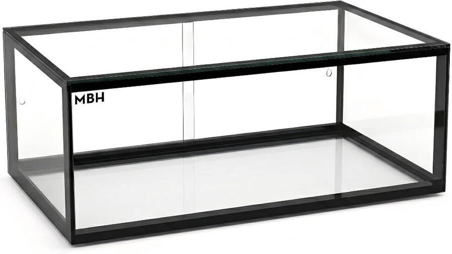 Glazen Vitrine Displaykast Snacks en Presenteren Gehard Glas 55 cm Breed Zonder Verlichting