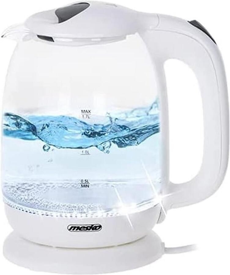 Glazen waterkoker 1.7 liter 2200W Met LED-verlichting