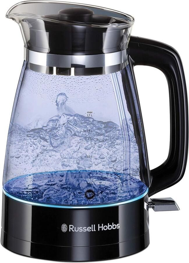 Glazen Waterkoker 1.7 Liter met Blauwe Verlichting 2400 Watt