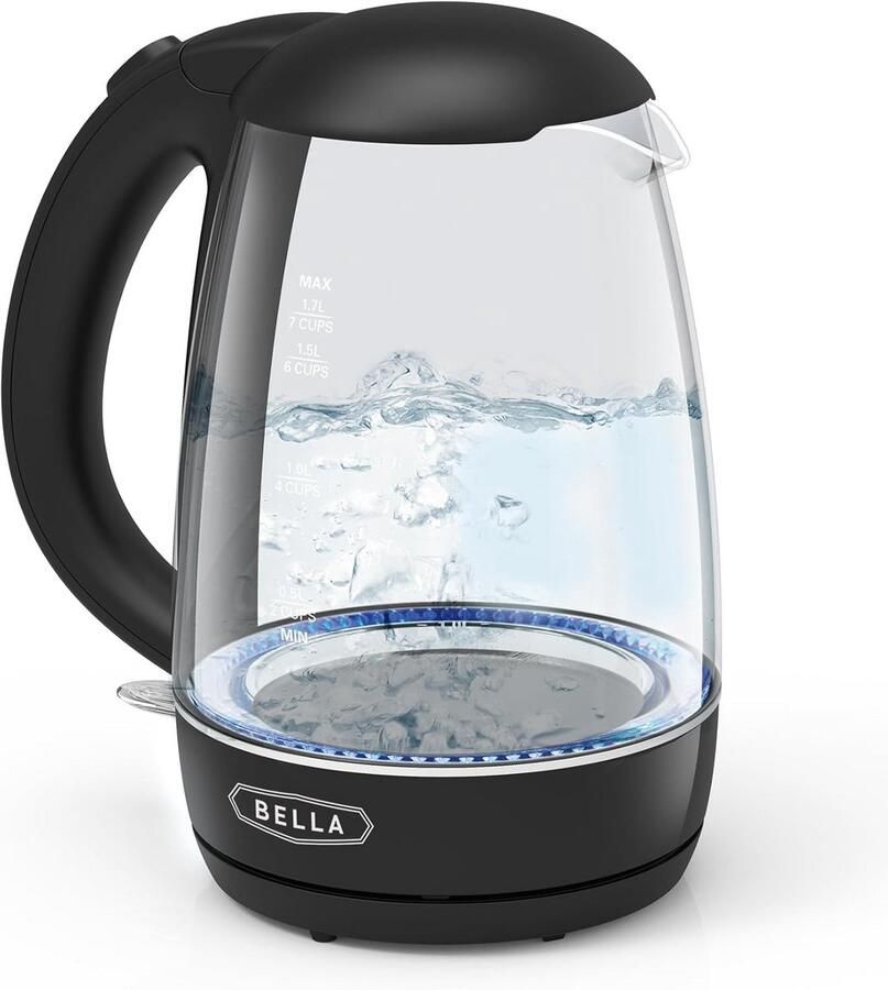 Glazen Waterkoker 1.7 Liter Snelle Kooktijd 7 Kopjes in 6-7 Minuten met LED Verlichting