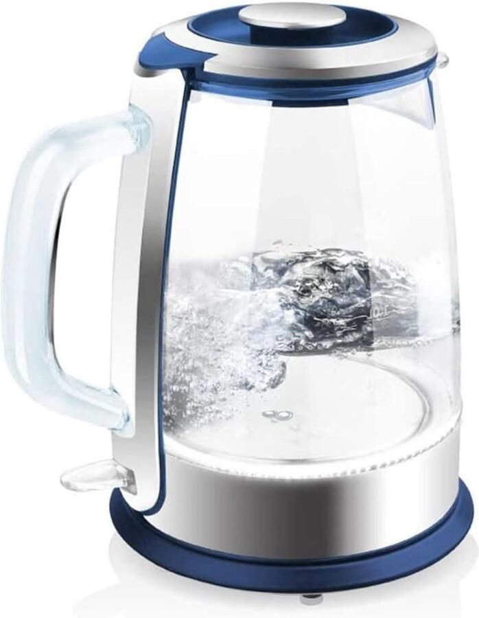 Glazen Waterkoker Eco Ketel Snel Water Koken Automatische Uitschakeling 15 Liter Blauw