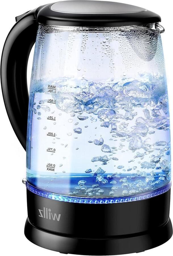 Glazen Waterkoker Elektrische Ketel Snel Water Koken Automatische Uitschakeling 17 Liter Blauw