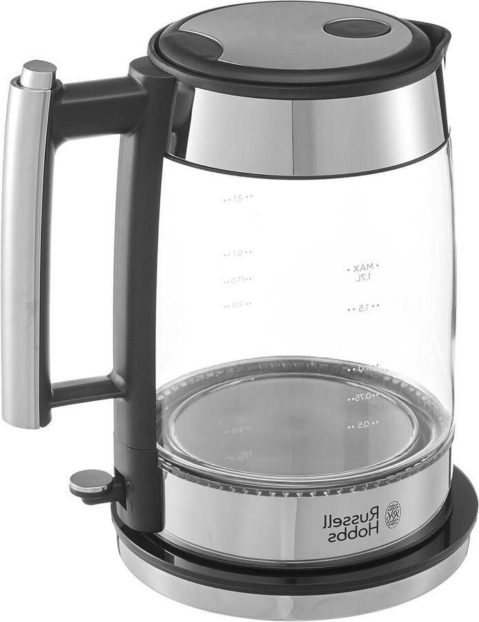 Glazen Waterkoker Elektrische Waterkoker Koffie en Thee Zetten Anti-kalkfilter 17 Liter Zwart