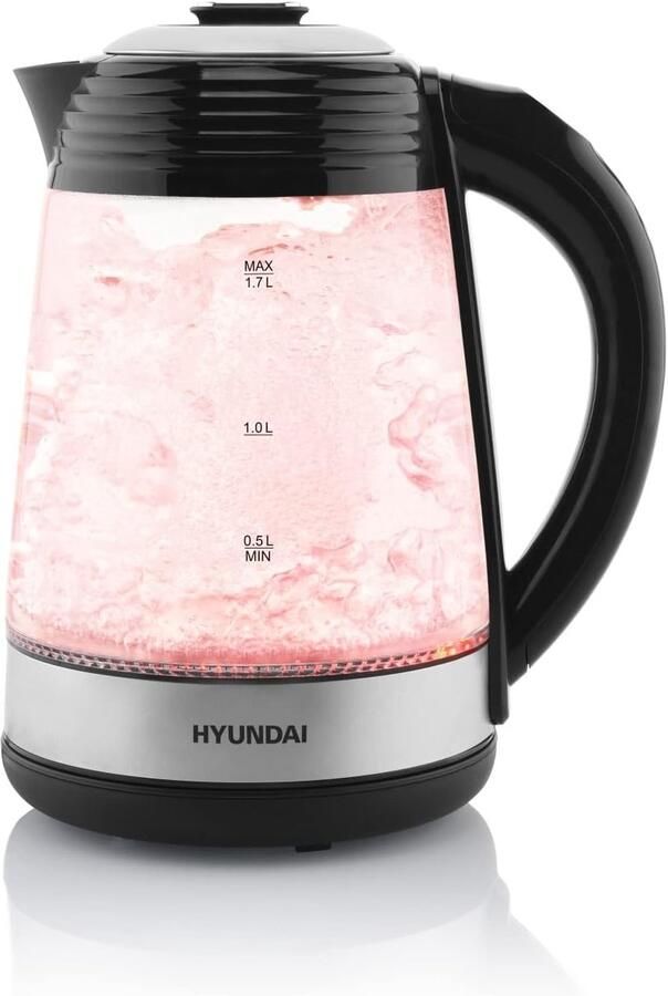 Glazen waterkoker met 7 temperatuurinstellingen en LED-verlichting 1 7 liter 2200 watt