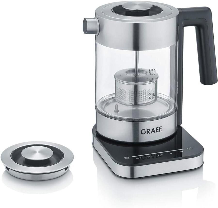 Glazen Waterkoker met Temperatuurinstelling en LED-verlichting 1L