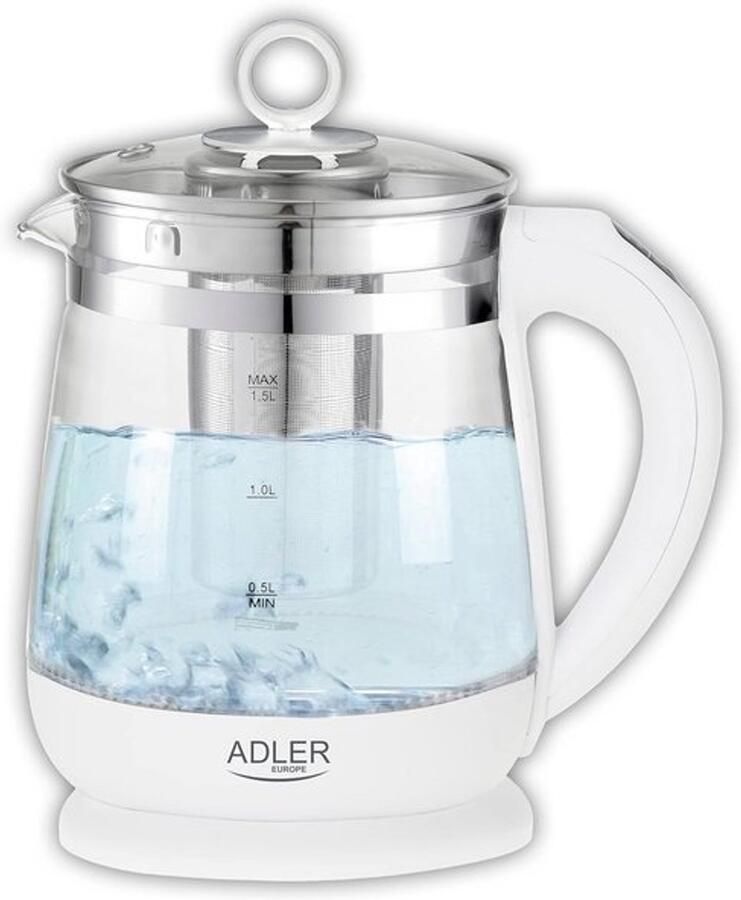 Glazen waterkoker met temperatuurregeling 1.5L Verlicht BPA-vrij