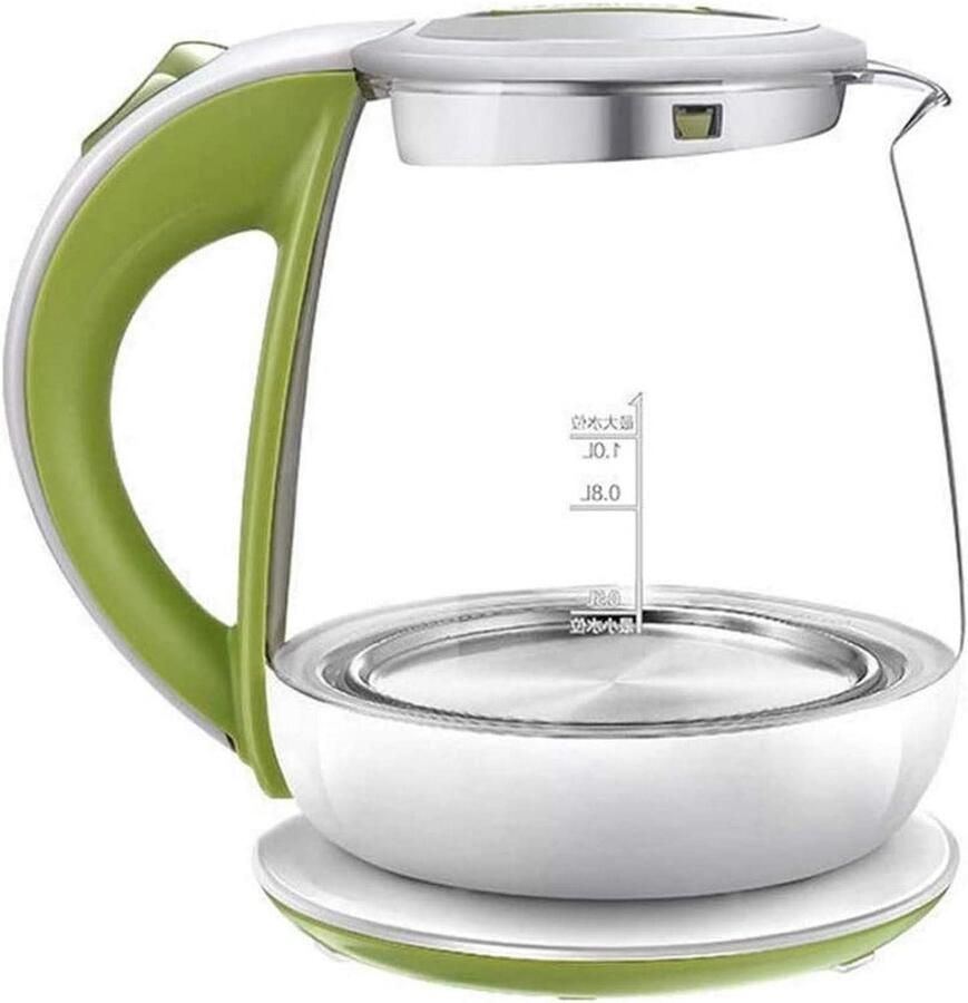 Glazen Waterkoker Temperatuurregeling Thee en Koffie Instelbare Temperatuur 15 Liter Zwart