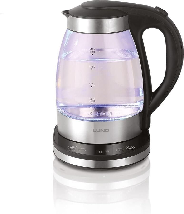 Glazen Waterkoker Thee Waterkoker Precisie Koken Instelbare Temperatuur 18 Liter Zilver