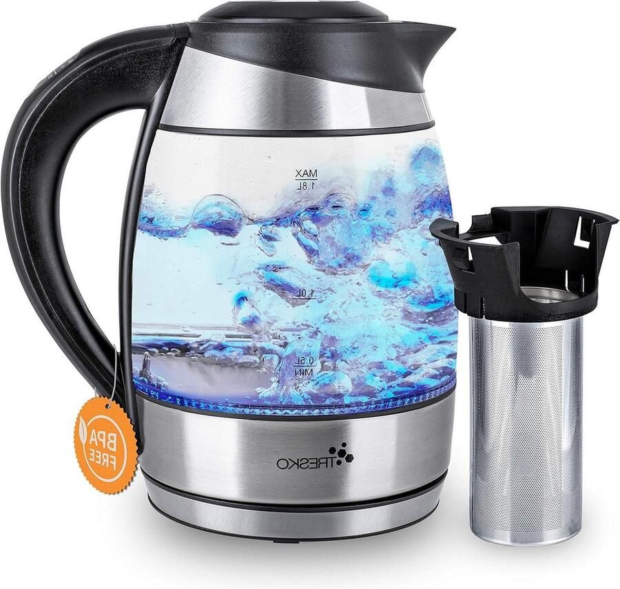 Glazen Waterkoker Thee Waterkoker Snel Water Koken Instelbare Temperatuur 18 Liter Roestvrij Staal
