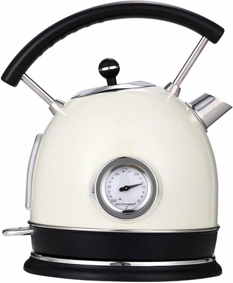Glazen Waterkoker Theepot Elektrisch Water Koken Intelligente Temperatuurregeling 1.8L Zwart