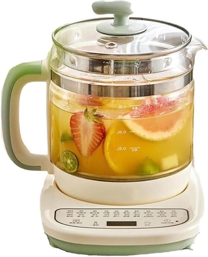 Glazen Waterkoker Theepot Ketel Dranken Bereiden Volautomatisch Systeem 1000 Gram Transparant