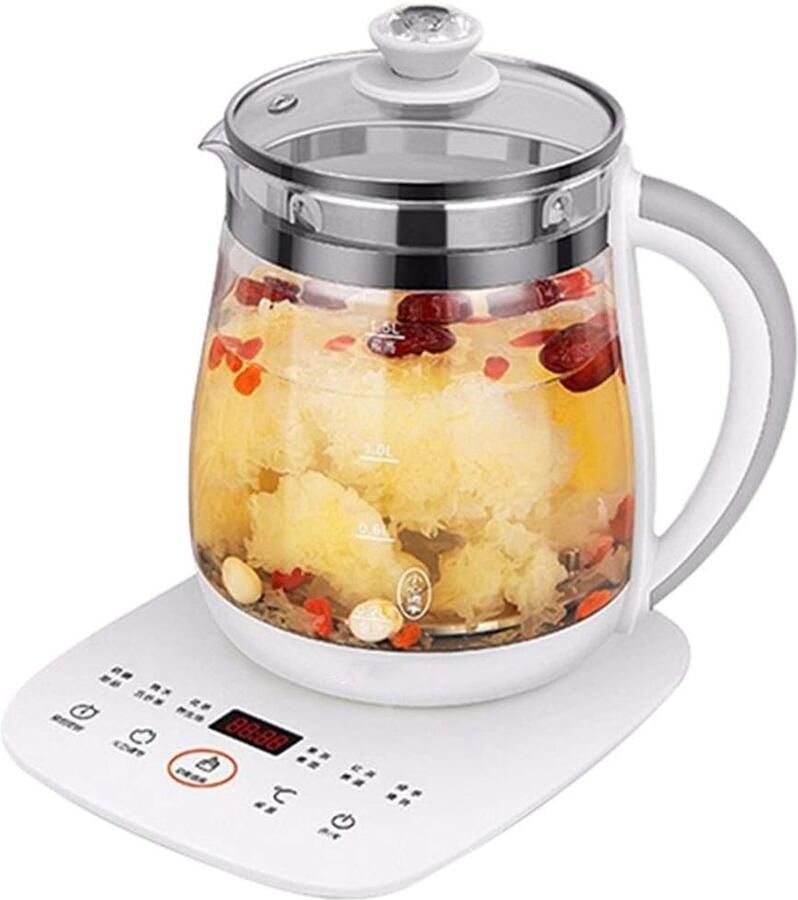 Glazen Waterkoker Theepot Ketel Snel Water Koken Temperatuurregeling 15 Liter Transparant