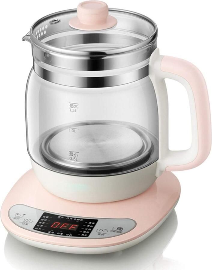 Glazen Waterkoker Theepot Ketel Warme Dranken Maken Automatisch Stoven 2 Liter Transparant