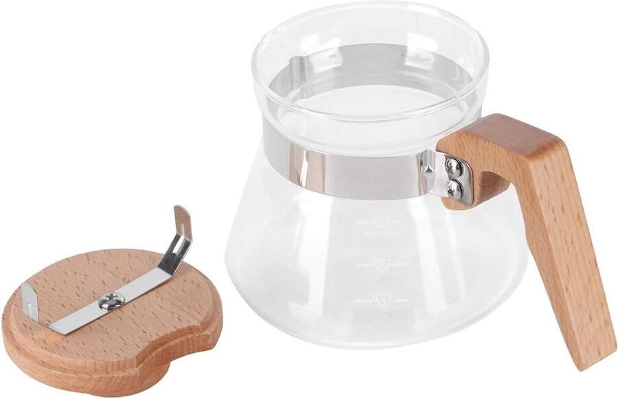 Glazen Waterkoker Theepot Kookpot Heet Water Maken Hittebestendig Glas 400 ml Transparant