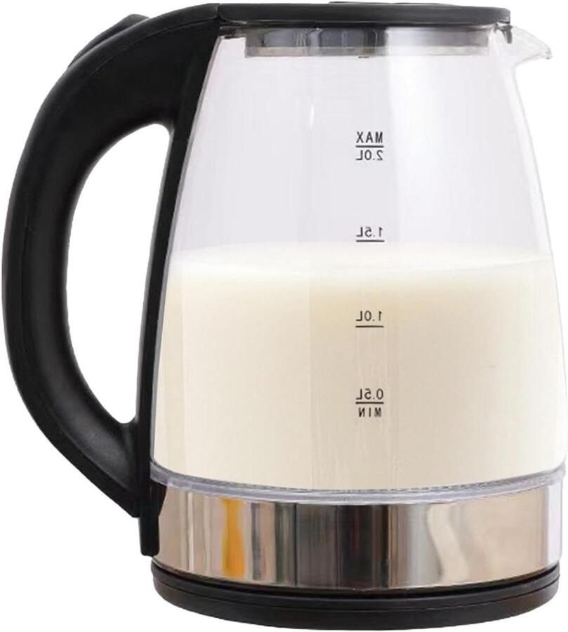 Glazen Waterkoker Elektrische Ketel Snel Water Koken Stil en Veilig 2L Transparant