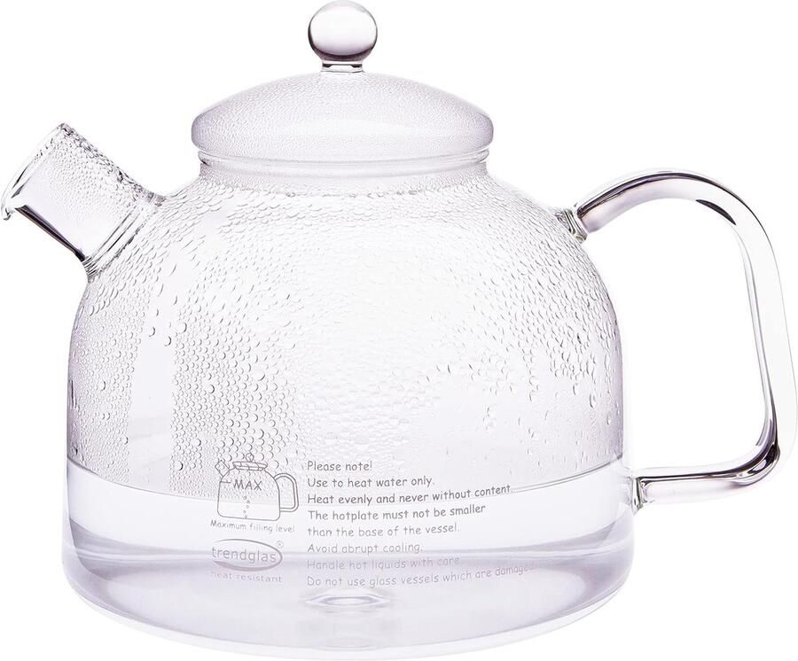 Glazen Waterkoker Waterbereider Kannen Warme Dranken Maken Hittebestendig Glas 175 Liter Transparant