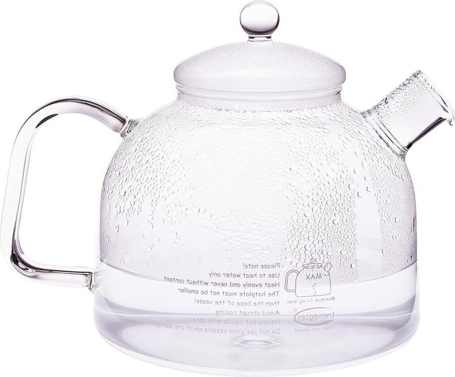 Glazen Waterkoker Waterbereider Kannen Koffie Thee Zetten Hittebestendig Glas 175 Liter Transparant