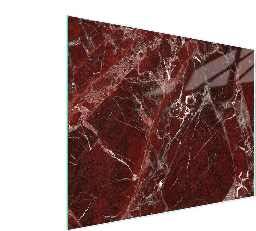 Glazen Werkblad Beschermer Kookplaat Afdekplaat Keuken Beschermen Hittebestendig Gehard Glas 52x40cm Rood