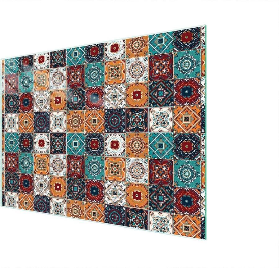 Glazen Werkbladbeschermer Kookplaat Afdekplaat Keuken Beschermen Gehard Glas 40 x 30 cm Mozaïek