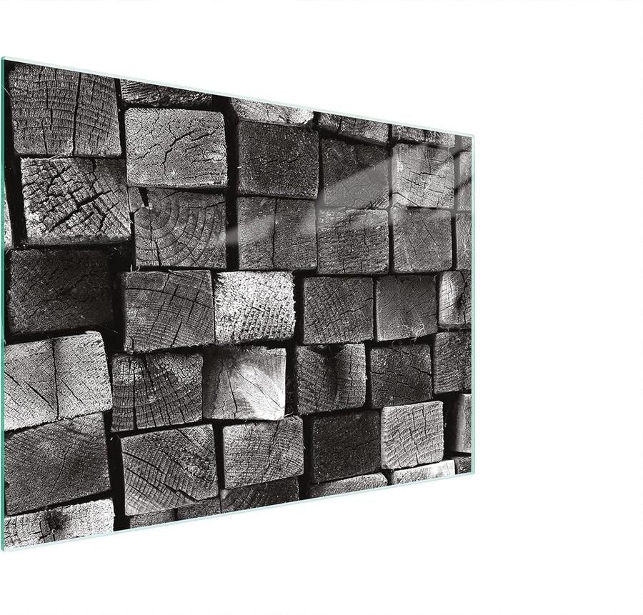 Glazen Werkbladbeschermer Kookplaat Afdekplaat Keuken Beschermen Gehard Krasbestendig Glas 30x22cm Zwart
