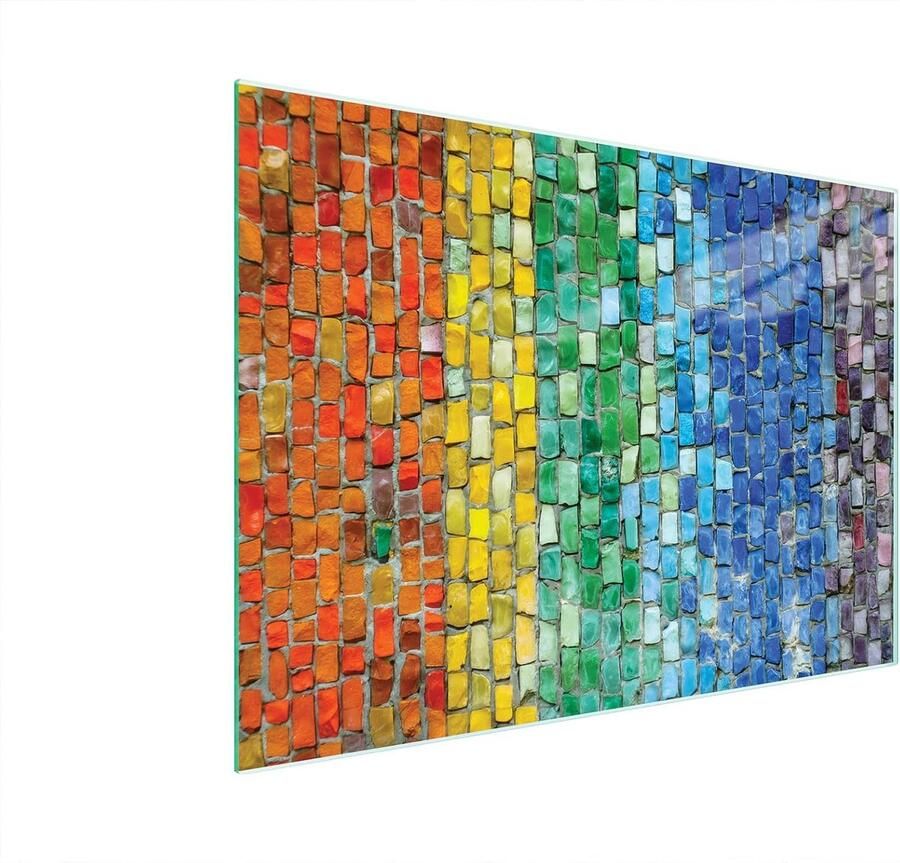 Glazen Werkbladbeschermer Kookplaat Afdekplaat Keuken Beschermen Gehard Krasbestendig Glas 40x30 cm Kleurrijk