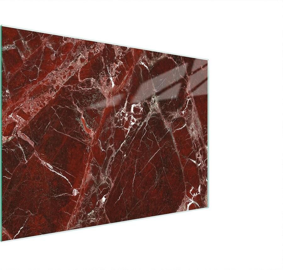 Glazen Werkbladbeschermer Kookplaat Afdekplaat Keuken Beschermen Hittebestendig Krasvast 30 x 22 cm Marmerlook