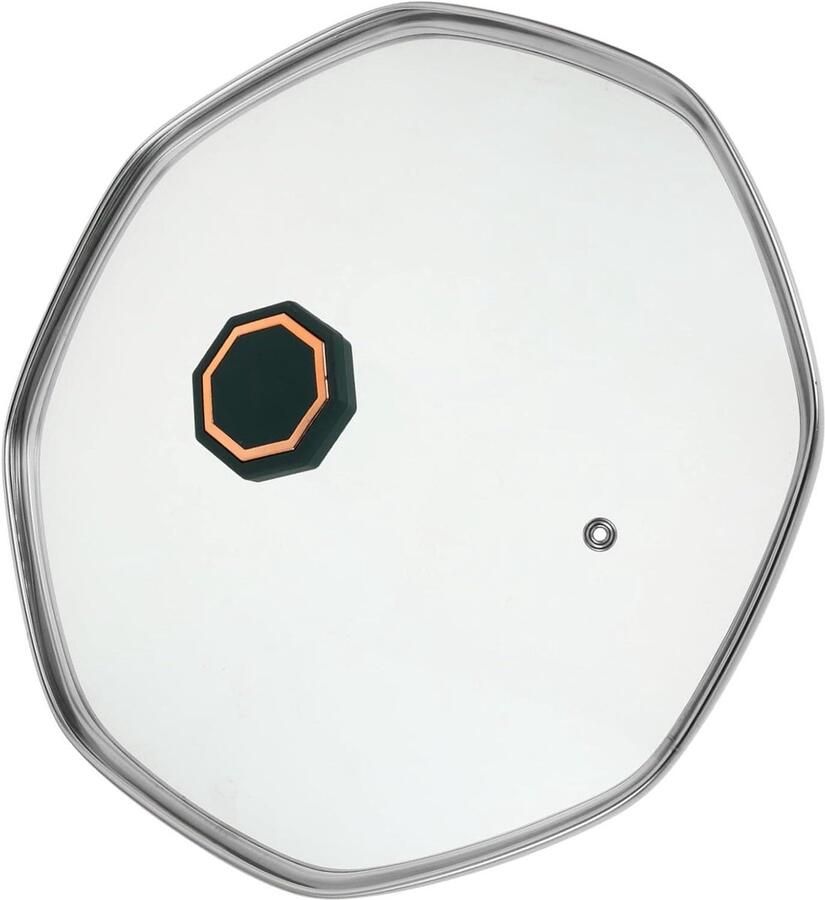 Glazen Wok Deksel Pannen Deksel Koken Behouden Hoge Temperatuur 31.5 cm Transparant