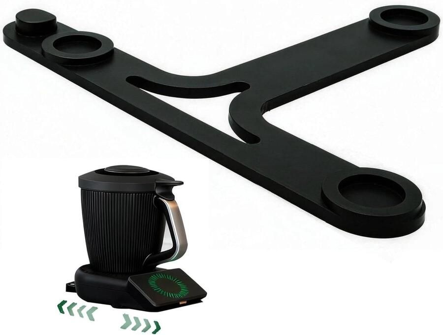 Glijplank Keukenmachine Apparaat Verplaatser Keuken Werkblad Geïntegreerde Spatelhouder 29 cm Breed Zwart