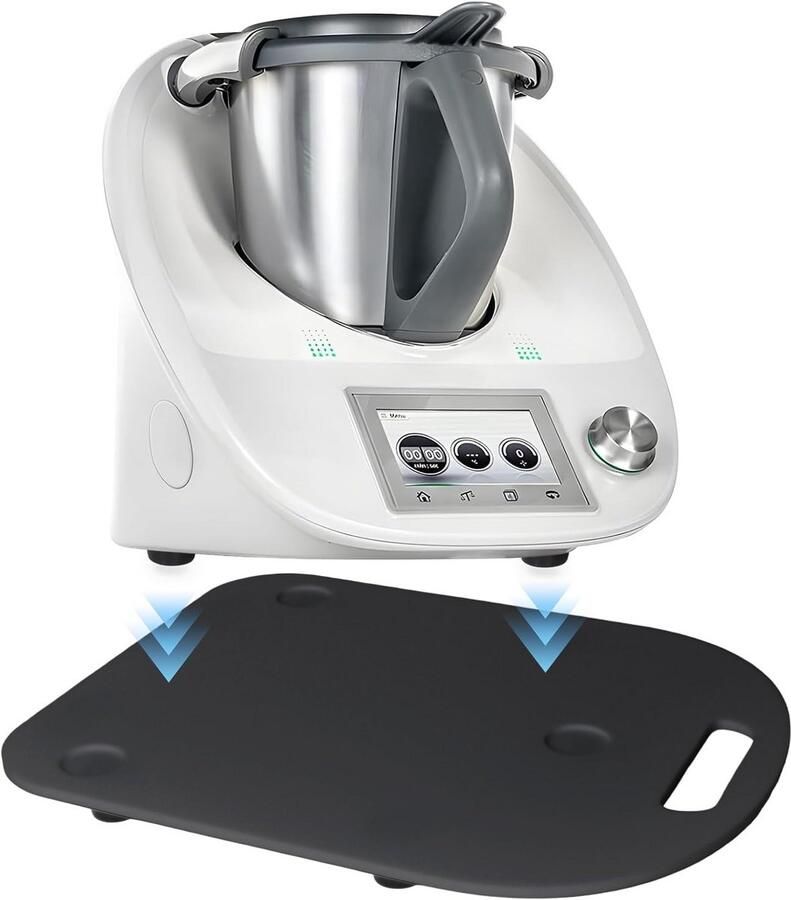 Glijplank met Wielen voor Keukenmachine (TM5 TM6) Rolplank voor Makkelijk Verplaatsen en Bescherming Werkblad