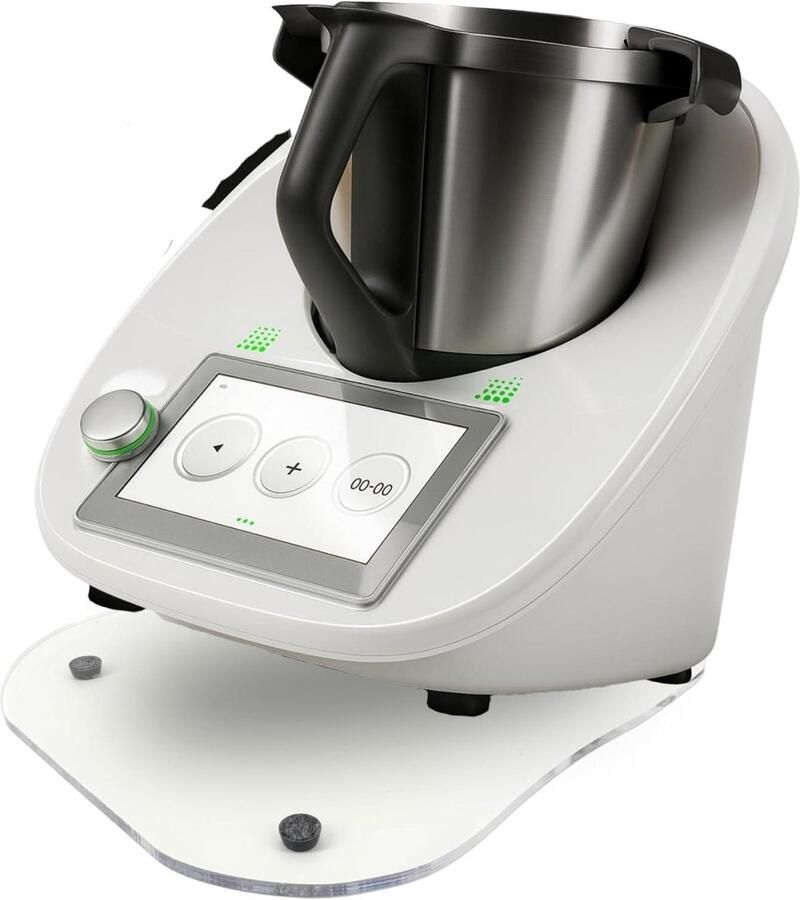 Glijplank Thermomix Rolplank Keukenmachine Apparaat Verplaatsen One-Touch Bediening 35x30 cm Transparant