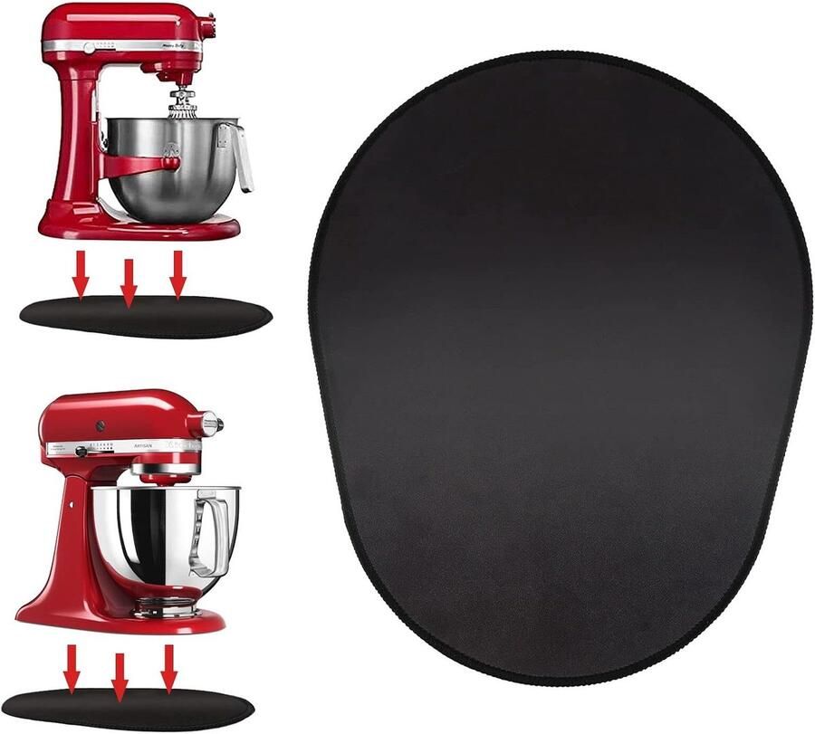 Glijplank voor KitchenAid keukenmachine 4 8L 4 3L 6 9L CLASSIC Artisan Mixer onderlegger mat accessoire schuifmat voor KitchenAid Heavy Duty keukenmachines opzetstuk koffiezetapparaat