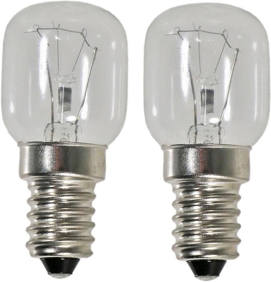 Gloeilamp Oven Ovenlamp Reserve Oven Verlichting SES E14 Fitting 25 Watt Transparant