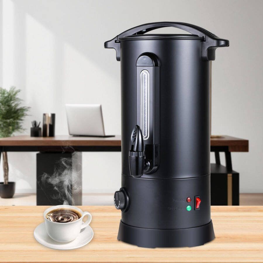10 L Glühweinketel roestvrij Staal Warmwaterdispenser 1800W Heetwaterkoker Theekoker met traploze temperatuurregelaar 30-110 °C |Thee Koffie Glühwein Ketel Waterkoker Glühweinfornuis