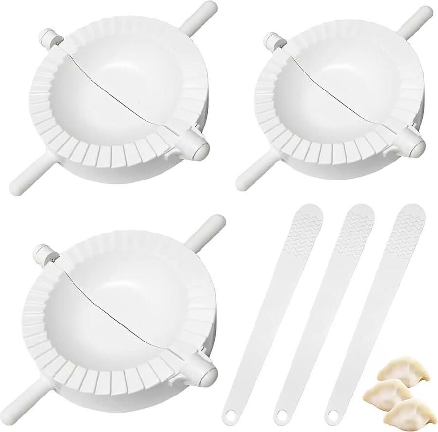 Gnocchi maker dough press 3 stuks 10 cm 8 cm 7 cm met 3 lepels ravioli vorm dumpling maker dumpling maker vorm voor ravioli gebakgereedschap