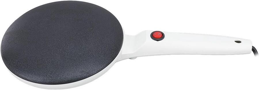 Golden crown Elektrische Crepe Maker Automatische Temperatuurregeling 8 Inch Anti-aanbaklaag Crepes maken Geschikt voor thuisgebruik Wit