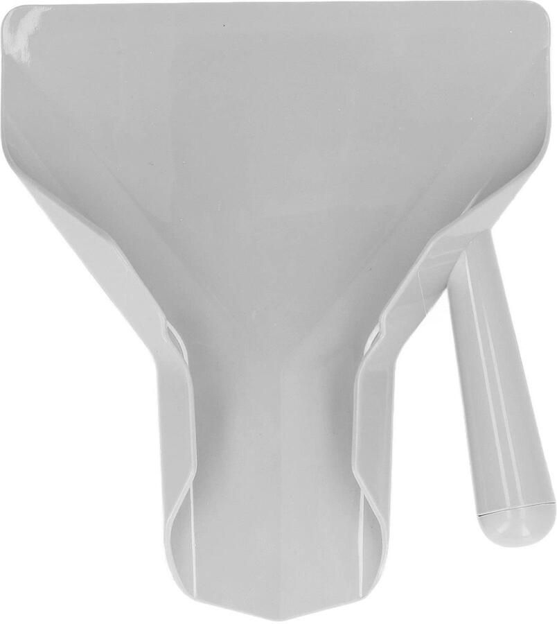 Allecto Ergonomische RVS Frietschep Popcorn en Snacks Comfortabel ontwerp Handig Keukenaccessoire Snackbereiding Geschikt voor rechts