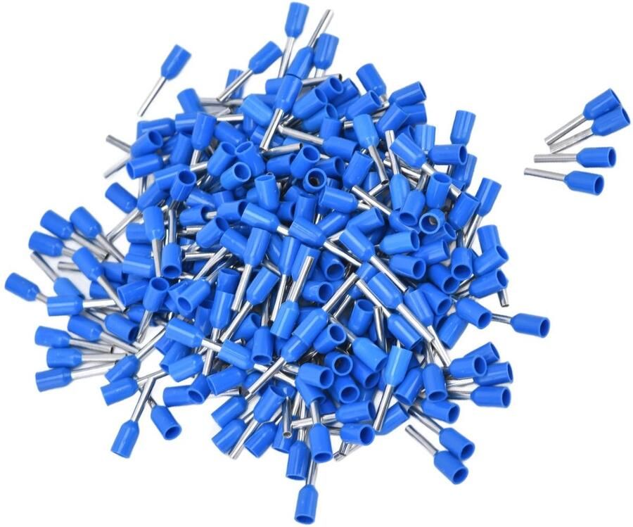 Allecto Geïsoleerde Beentje Elektrische Pin Crimp Terminals 1000 Stuks Geschikt voor Elektrische Projecten 20 AWG 0.75mm² Cord End Connec