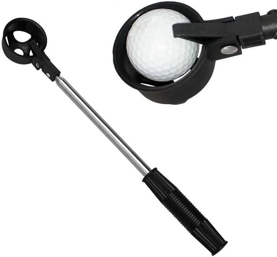 Golfbal-Retriever roestvrij staal telescopisch golfbal picker voor water golfbalrugtrekker met golfbal grijper telescopische balverzamelaar voor golfspelers golfliefhebbers