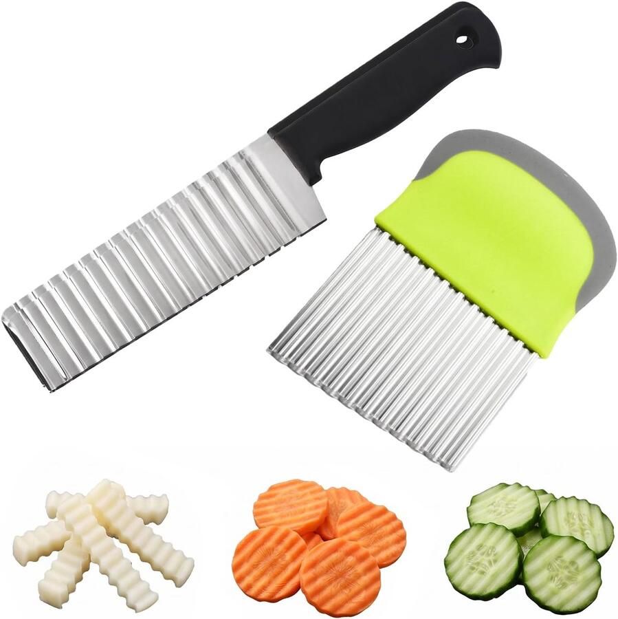 Golfsnijder voor groenten en fruit