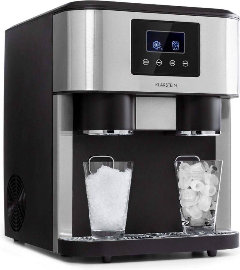 Goodfinds Crush Ice Cube Machine 3-In-1 Ijsklontjes Crushed Ice Ijswater Lcd Display 1 8L Tank Ijsinhoud 600G